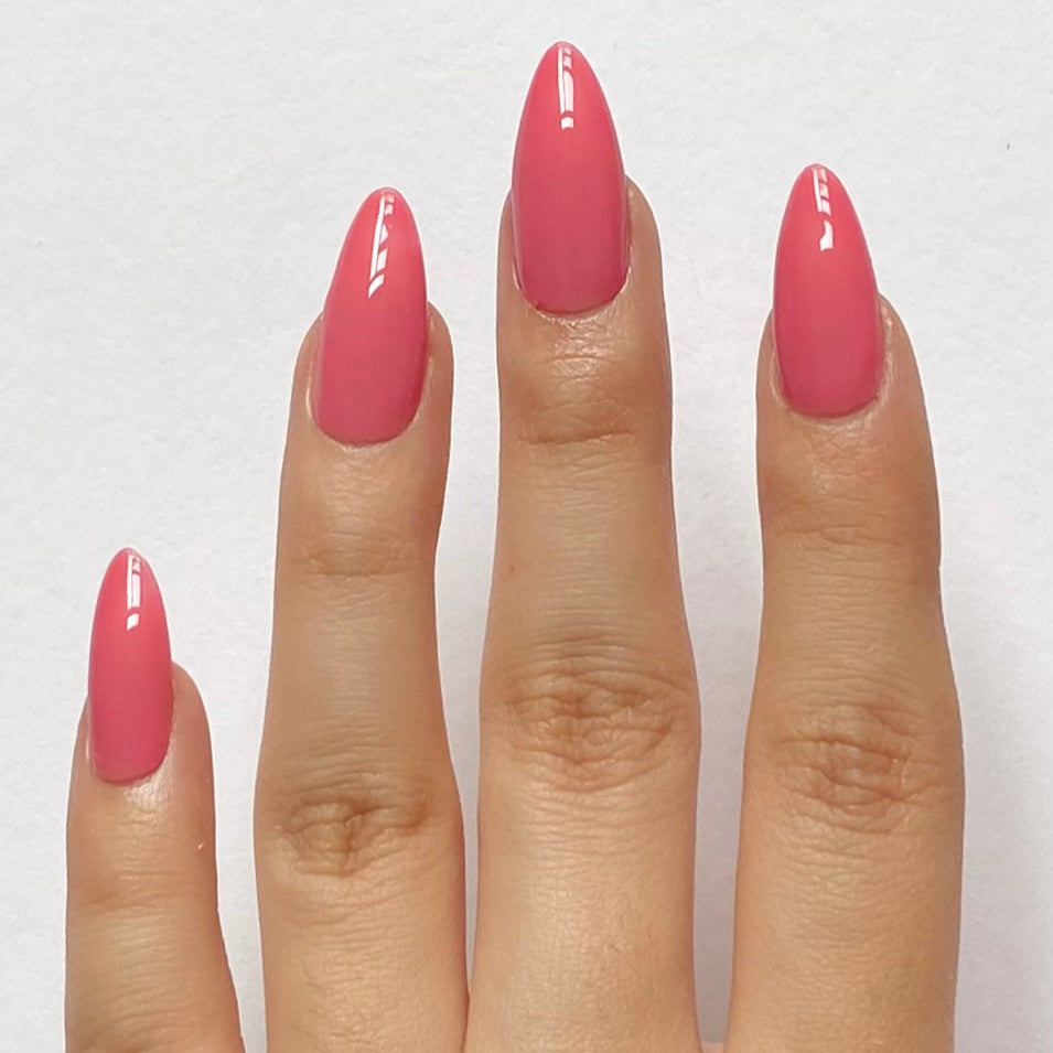 Girl Next Door Gel Polish - Rich Pink, Bright & Fun Shade, Streak-Free Application, For Natural & Acrylic Nails