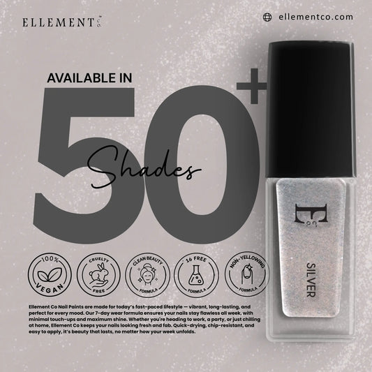Silver Vegan Nail Polish 5ml