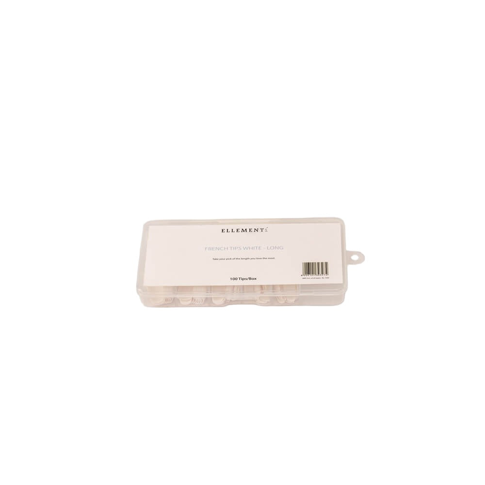 LONG FRENCH TIPS WHITE - PACK OF 500
