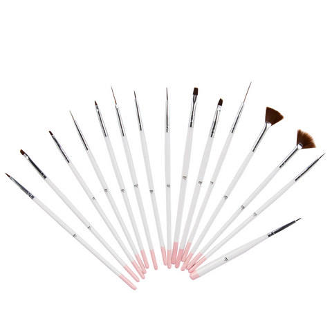 Nail Brush Set - Pro (Set of 15)