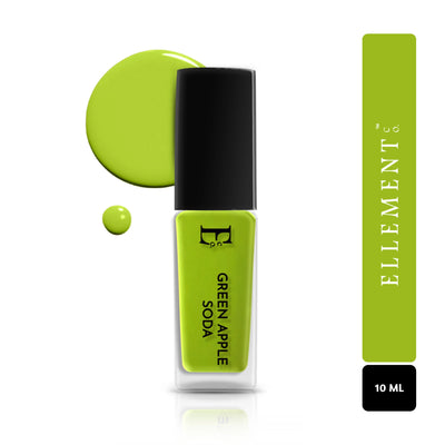 Green Apple Soda Vegan Nail Polish – Chip-Resistant, Non-Yellowing, Neon Finish, Gel-Like Shine, Long-Lasting 1