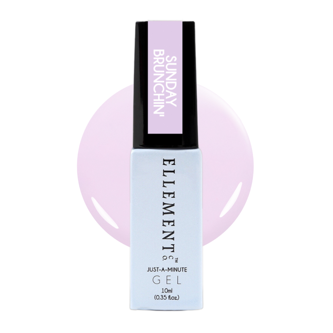 Sunday Brunchin’ Gel Polish – Soft Pastel Lavender, Streak-Free Brush, Long-Lasting on Natural & Acrylic Nails