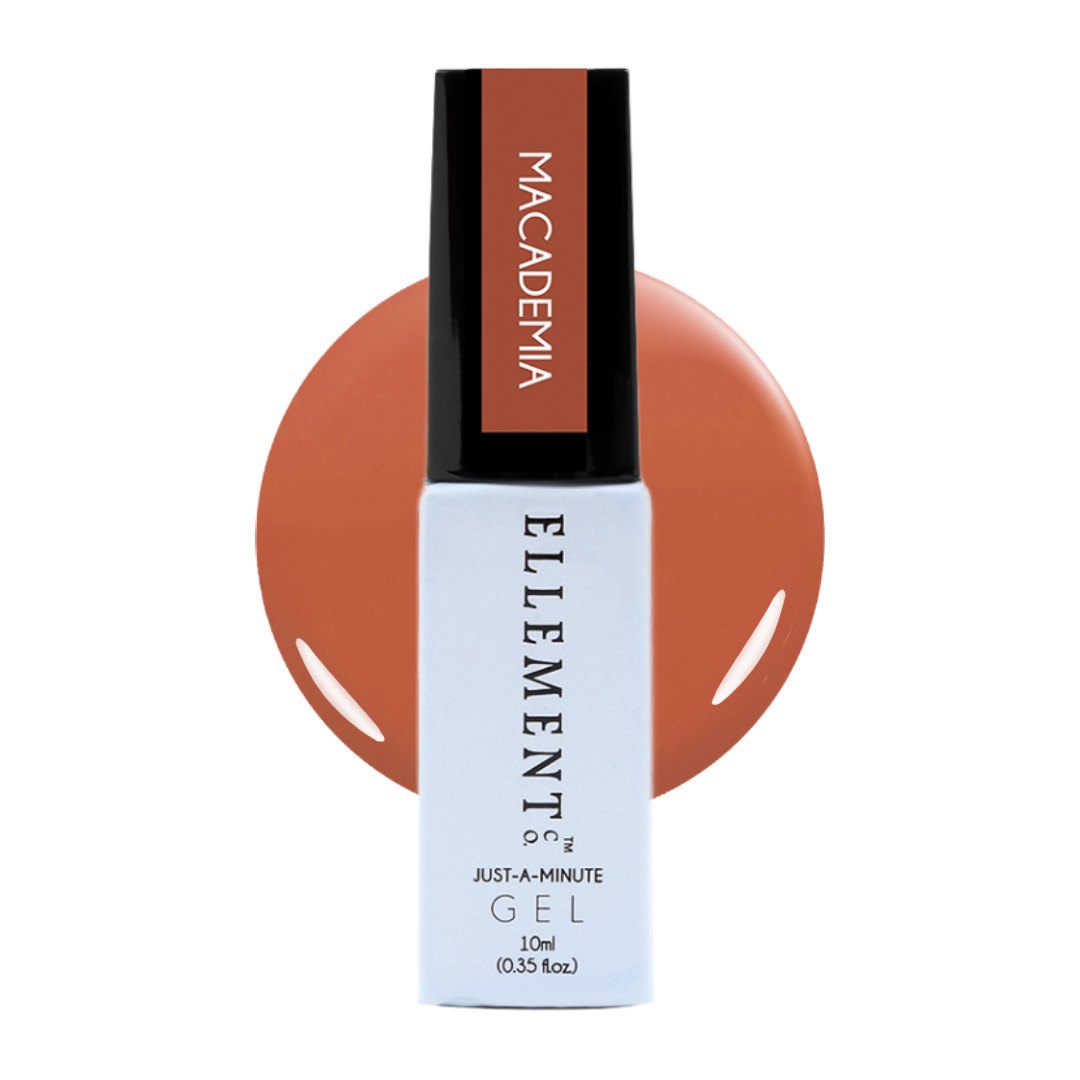 Macademia Gel Polish – Rustic Brown, Cozy Warm Shade, Streak-Free Application for Natural & Acrylic Nails