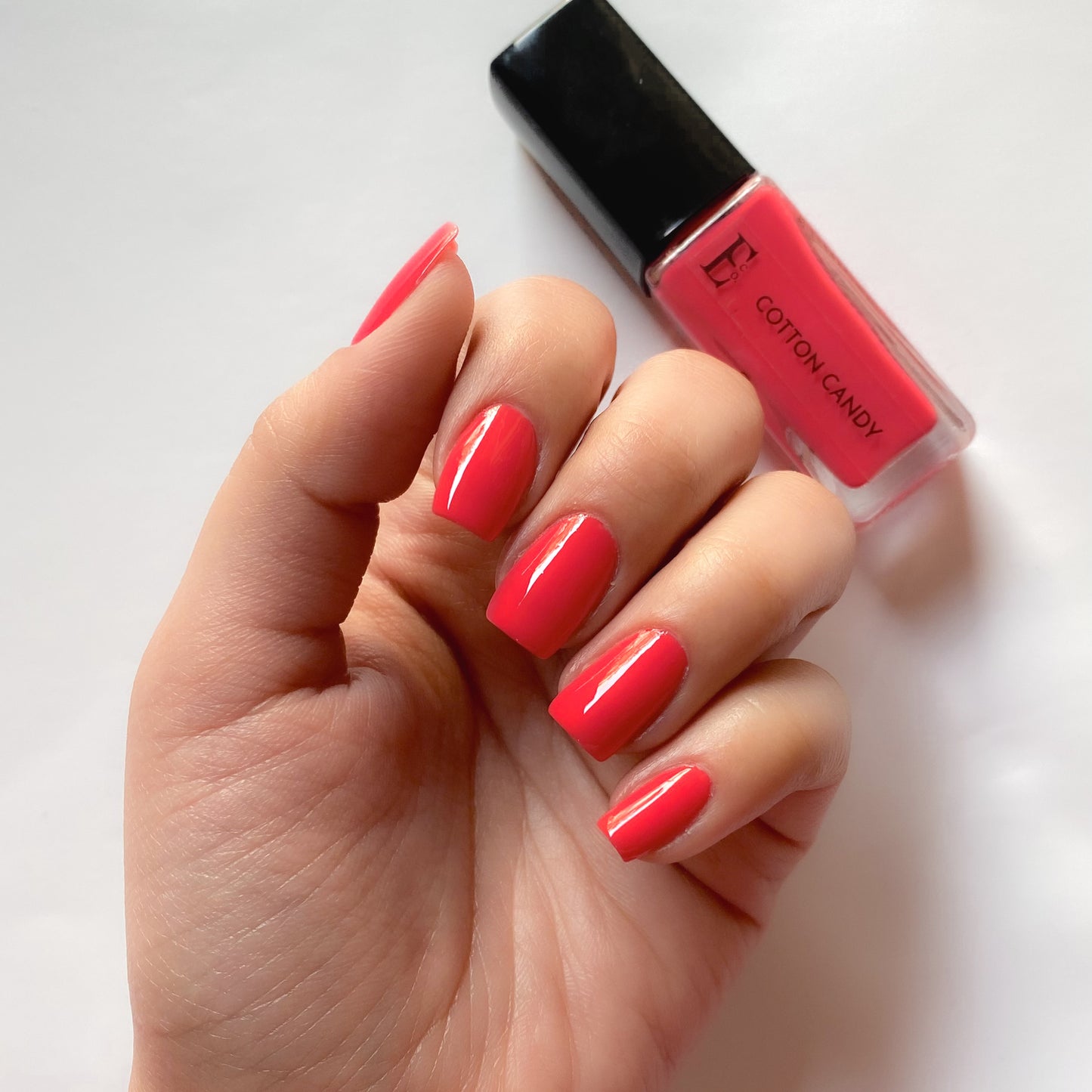Cotton Candy Vegan Hot Pink Nail Polish – Chip-Resistant, Non-Yellowing, Gel-Like Shine, Long-Lasting