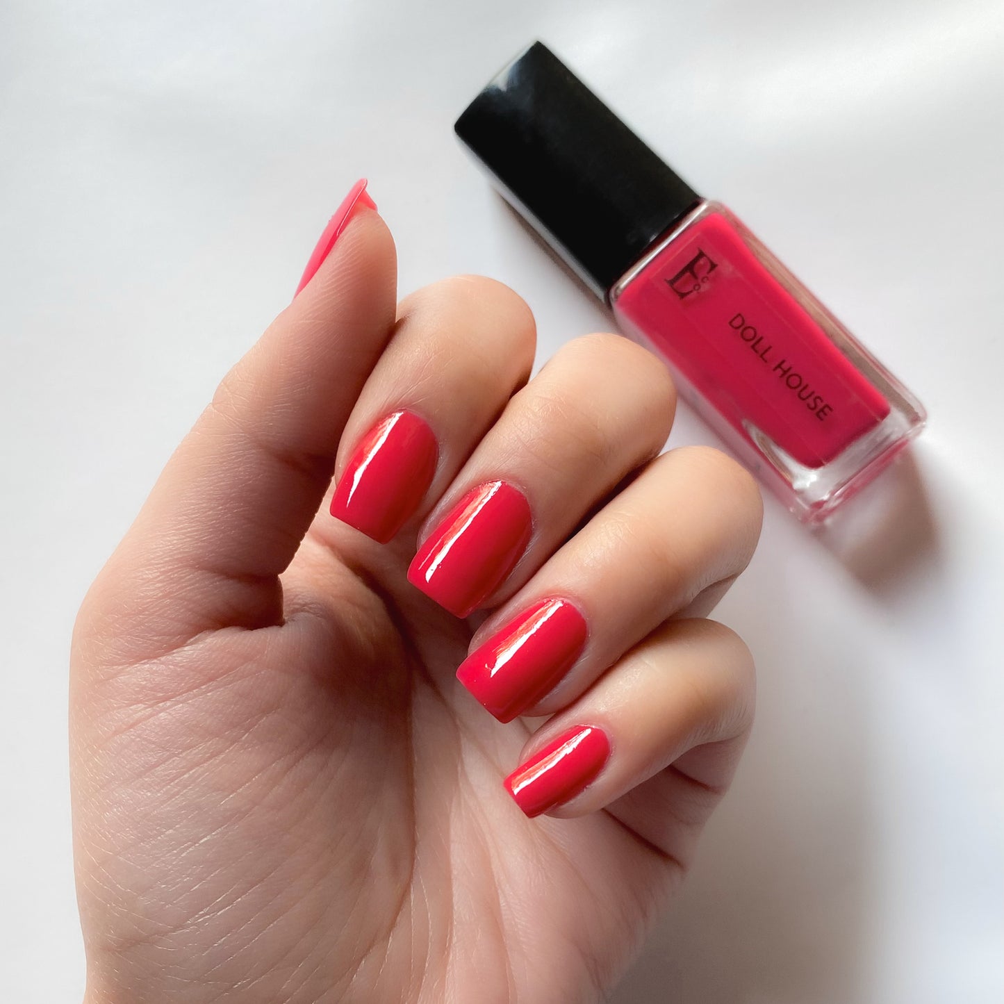 Doll House Vegan Pink Nail Polish – Chip-Resistant, Non-Yellowing, Gel-Like Shine, Long-Lasting