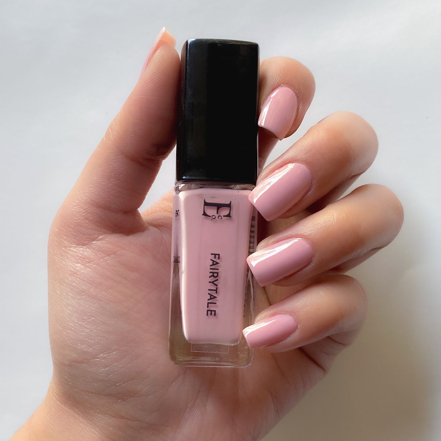 Fairytale Vegan Nail Polish – Chip-Resistant, Non-Yellowing Pink, Gel-Like Gloss, Strengthens Nails, Long-Lasting