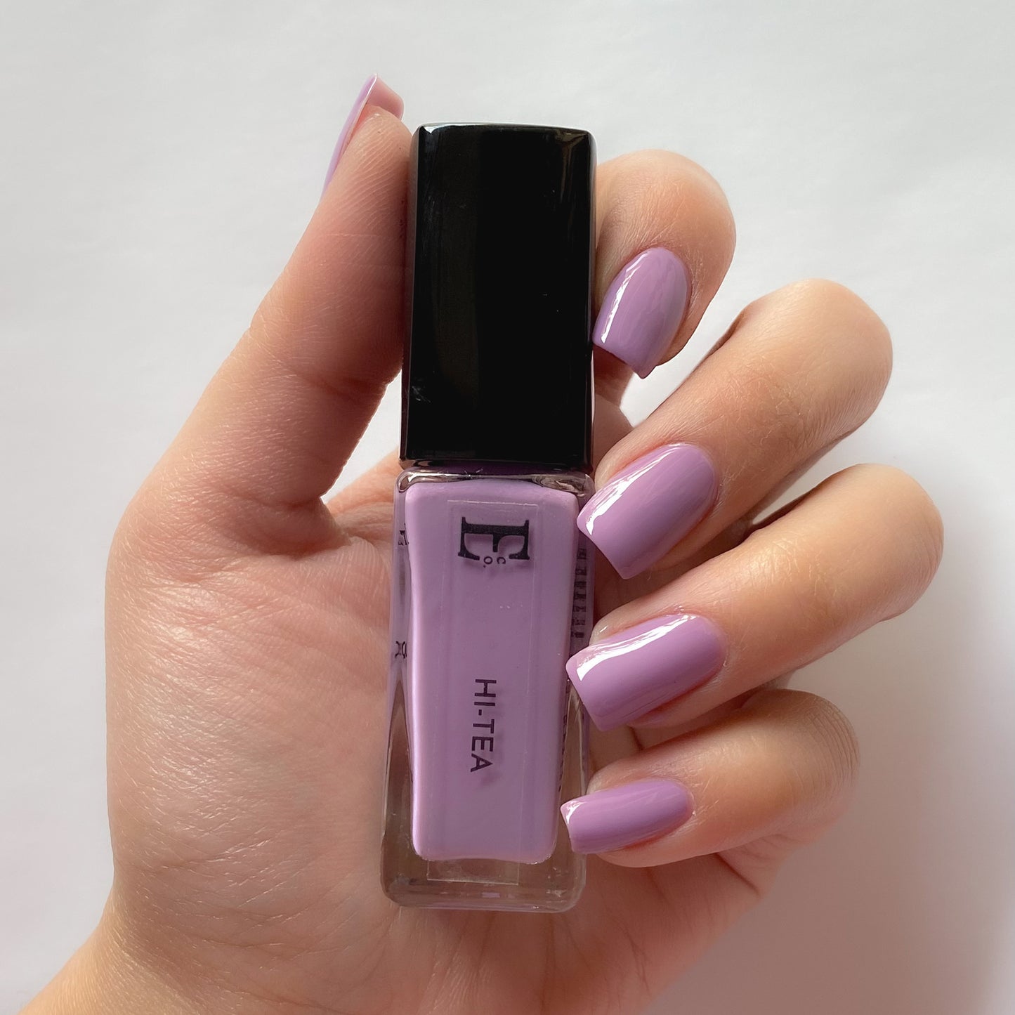 HI-Tea Vegan Lavender Nail Polish – Chip-Resistant, Non-Yellowing, Gel-Like Shine, Long-Lasting