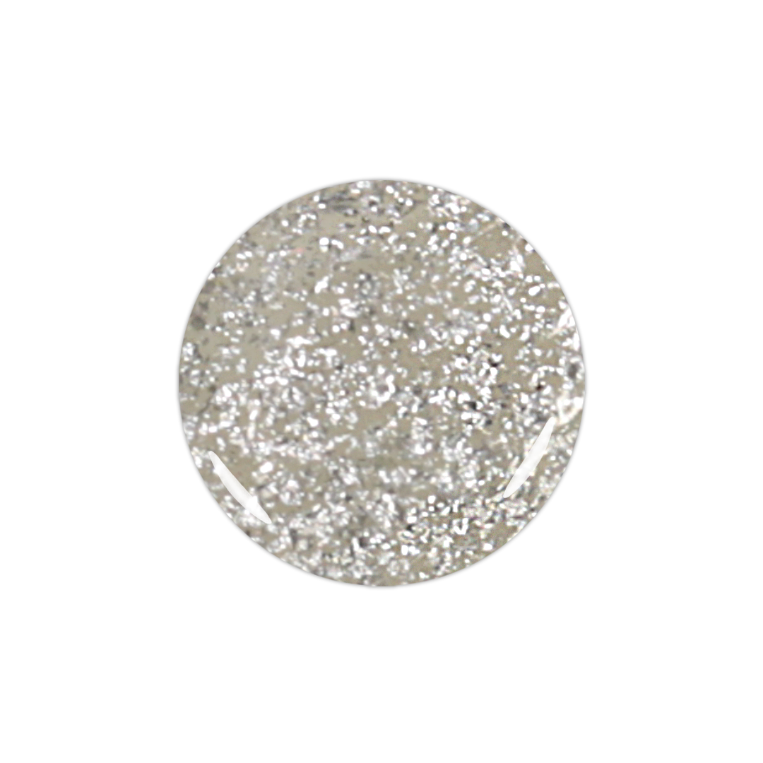 Original Silver Sparkle Gel Polish – Shimmering Iridescent Glitter, Streak-Free Brush, For Natural & Acrylic Nails