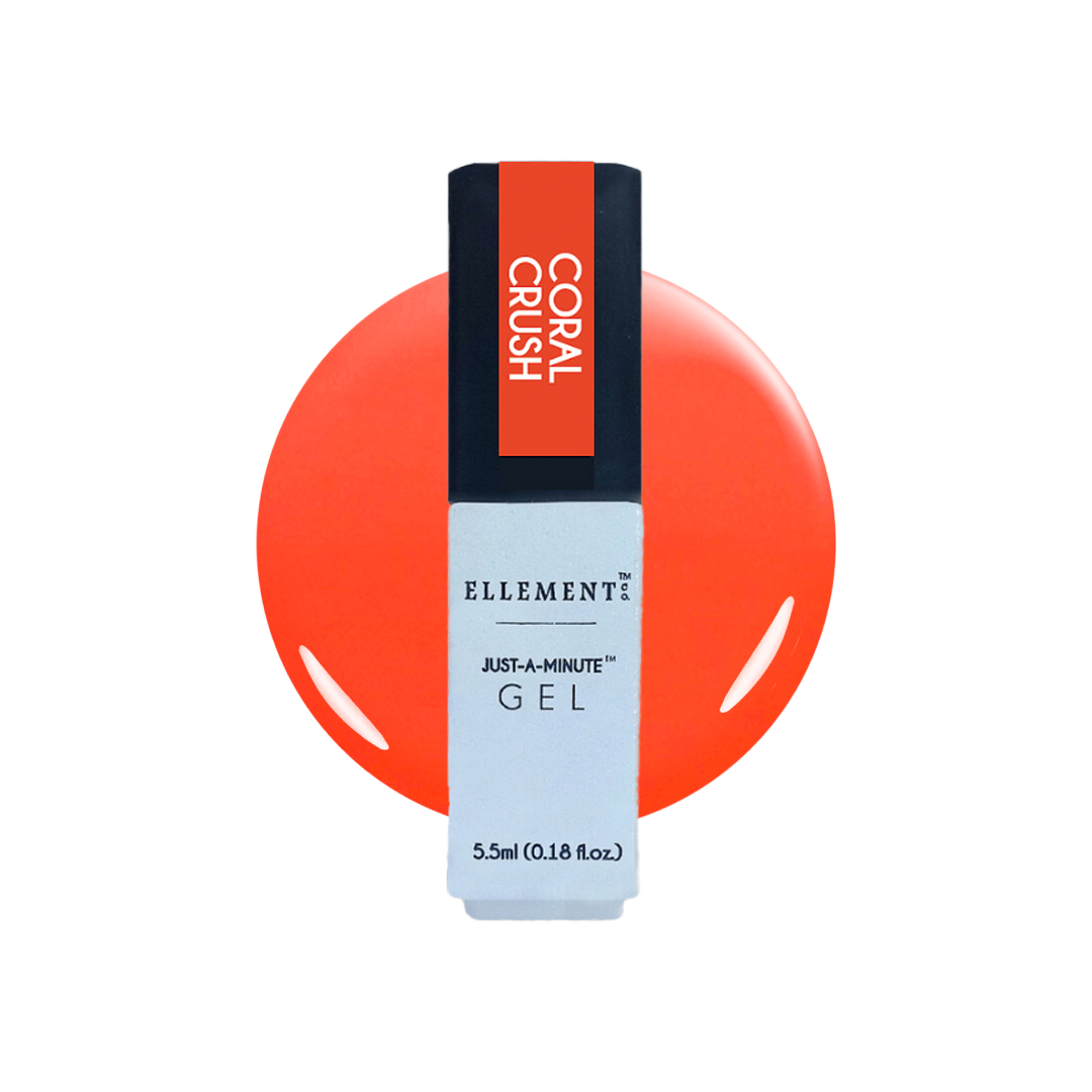 Coral Crush Gel Polish – Vibrant Orange Nail Gel, Streak-Free Application, Suitable for Natural & Acrylic Nails