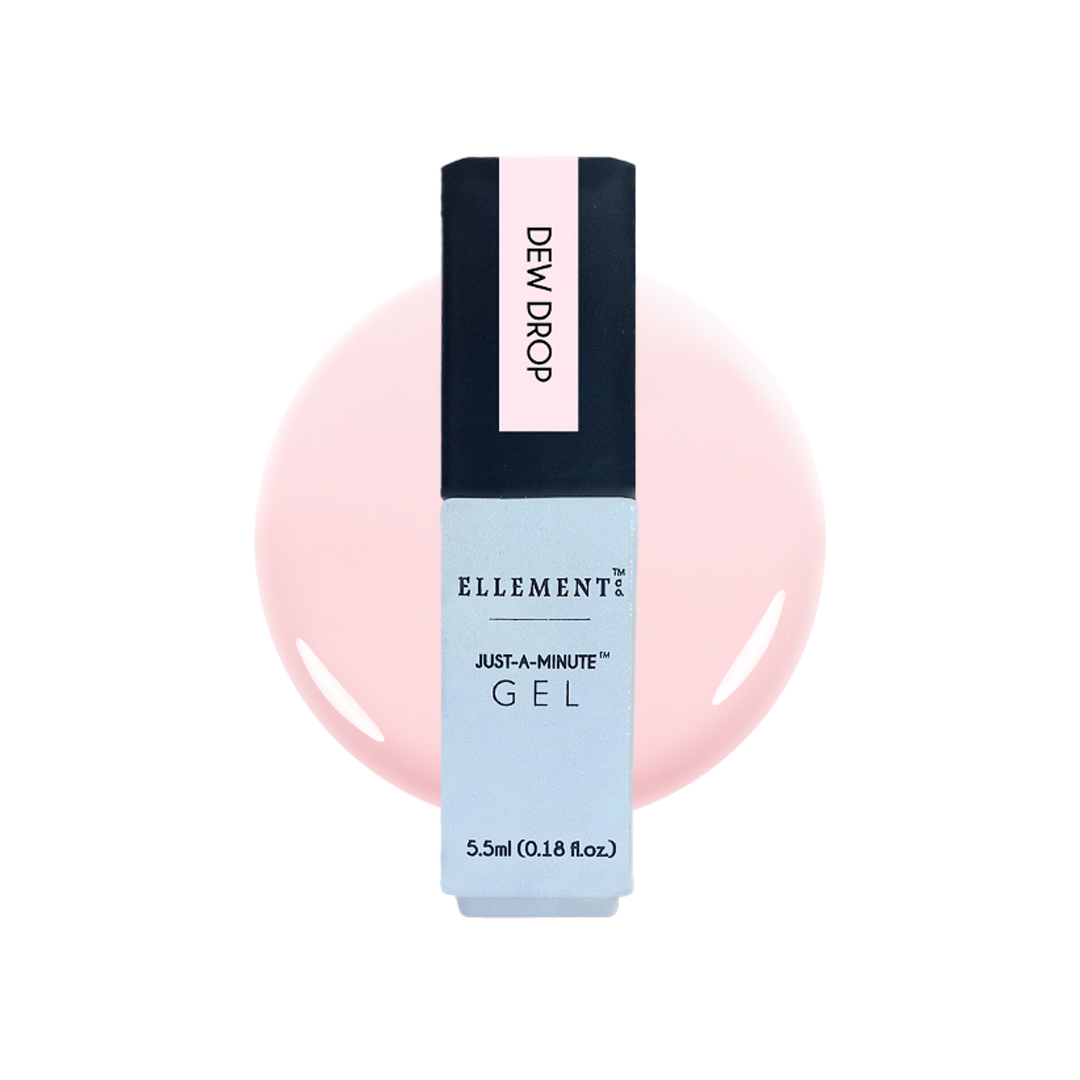 Dew Drop Gel Polish, Soft Pastel Pink, Natural Look, Streak-Free Application, Suitable for All Nail Types