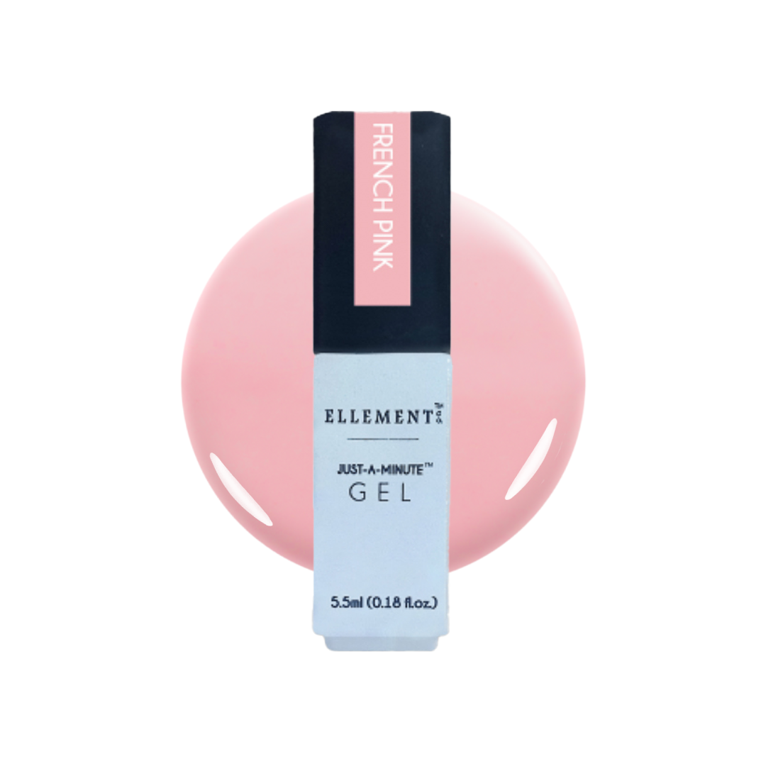 French Pink Gel Polish – Soft Pastel Pink, Streak-Free Brush, Perfect for Natural & Acrylic Nails