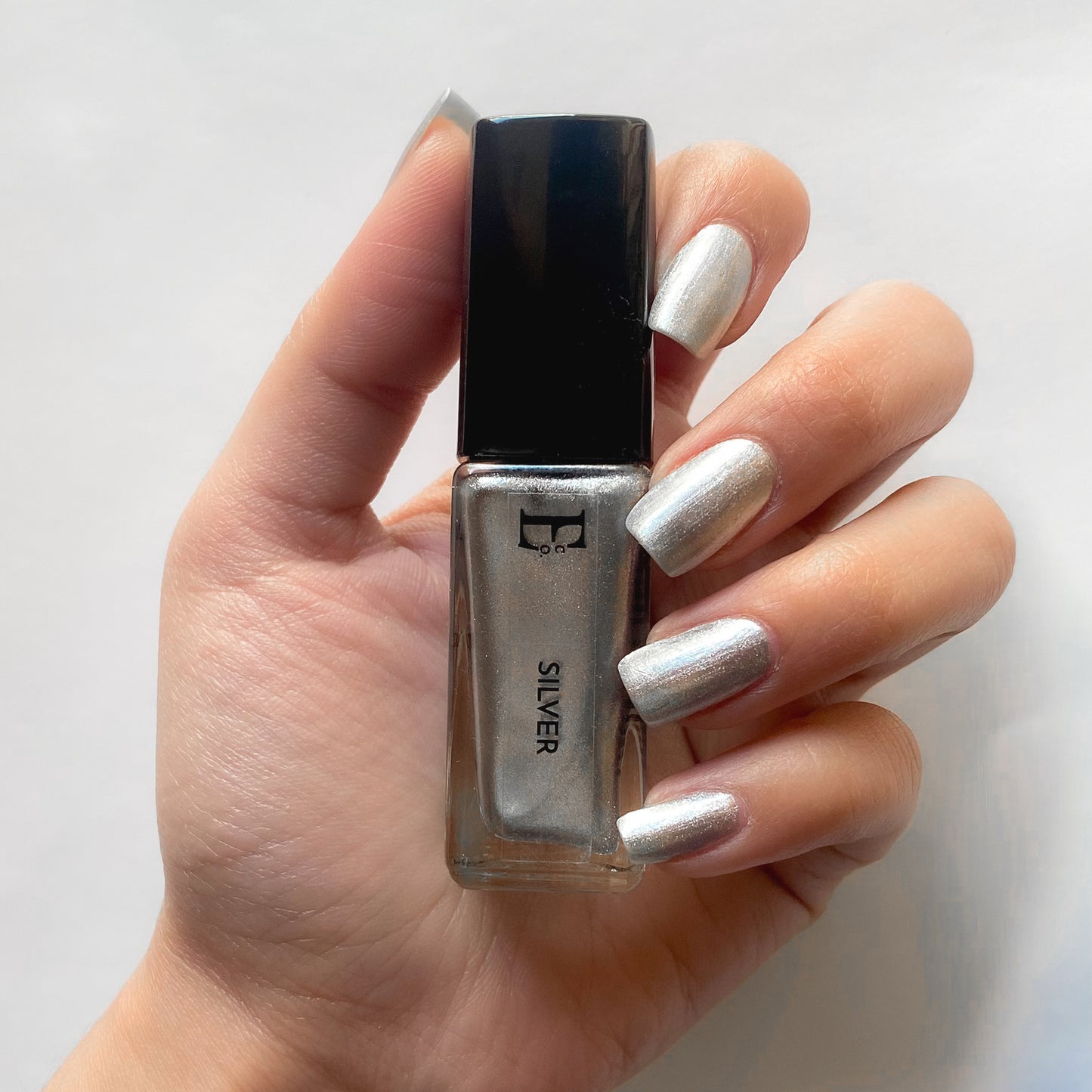 SILVER NAIL POLISH