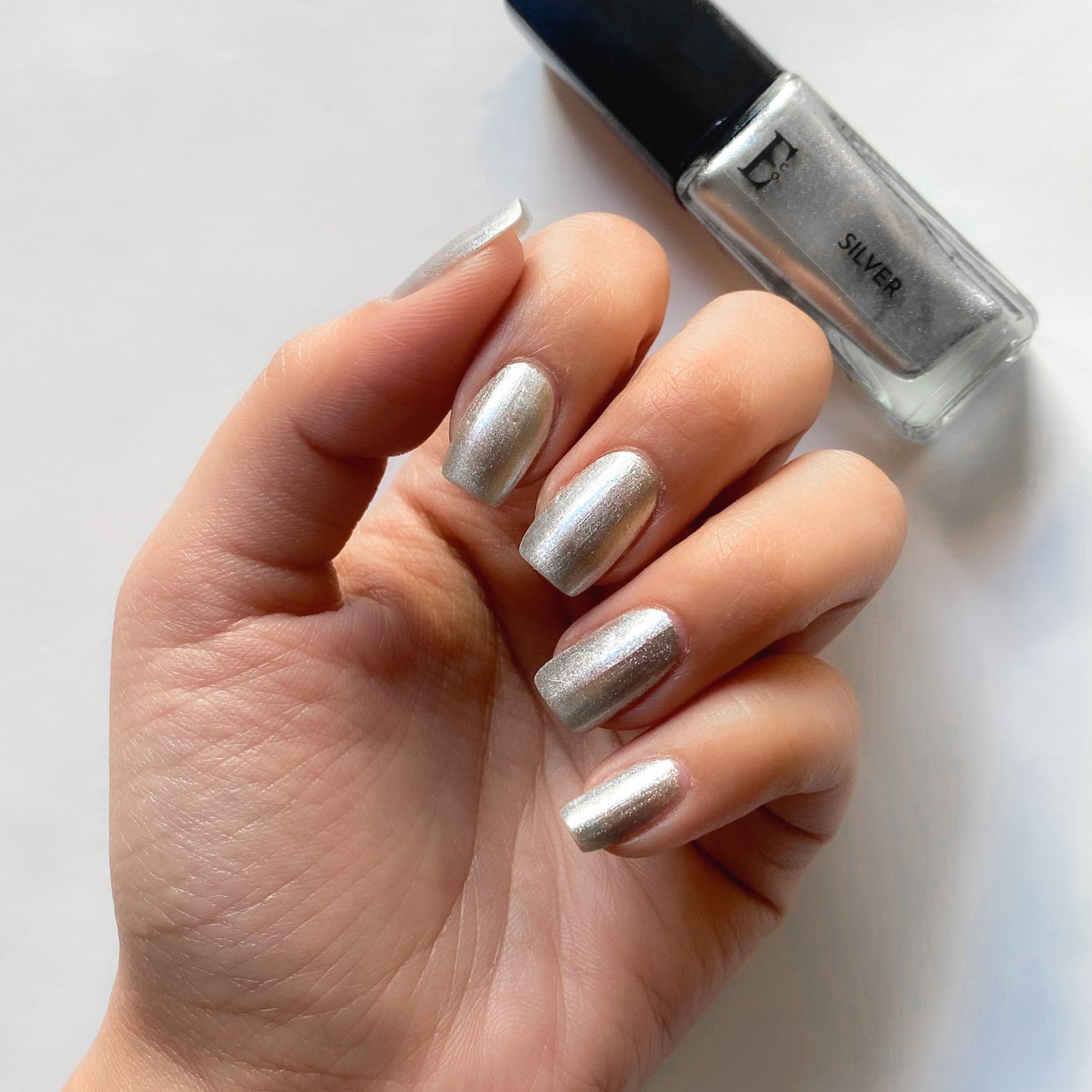 SILVER NAIL POLISH