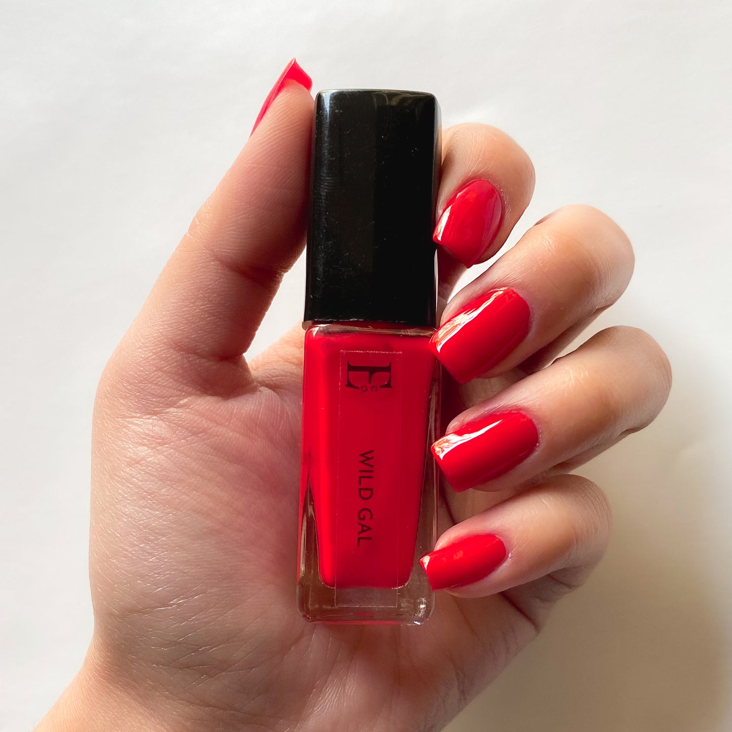 Wild Gal Vegan Dark Red Nail Polish – Chip-Resistant, Non-Yellowing, Gel-Like Shine, Long-Lasting