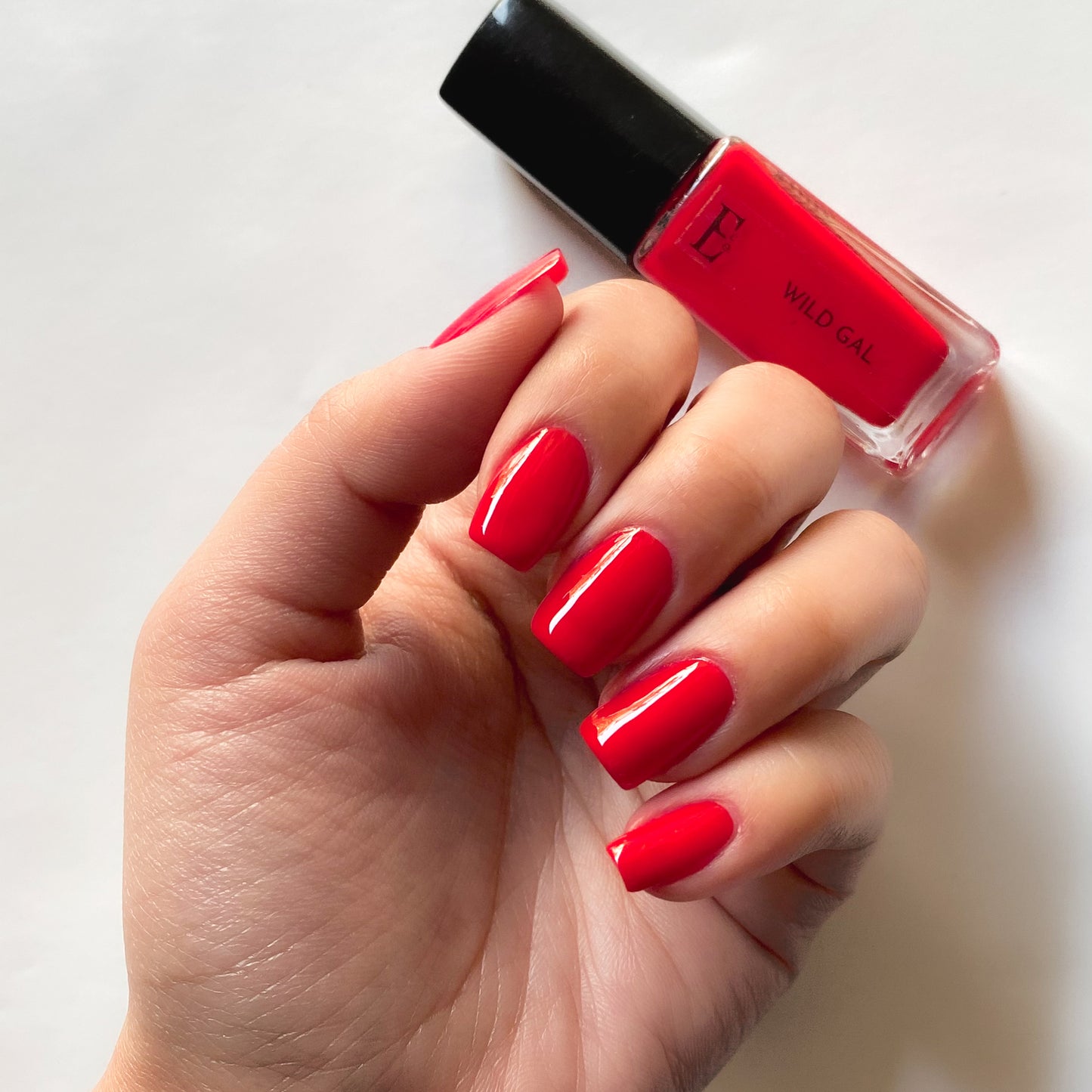 Wild Gal Vegan Dark Red Nail Polish – Chip-Resistant, Non-Yellowing, Gel-Like Shine, Long-Lasting