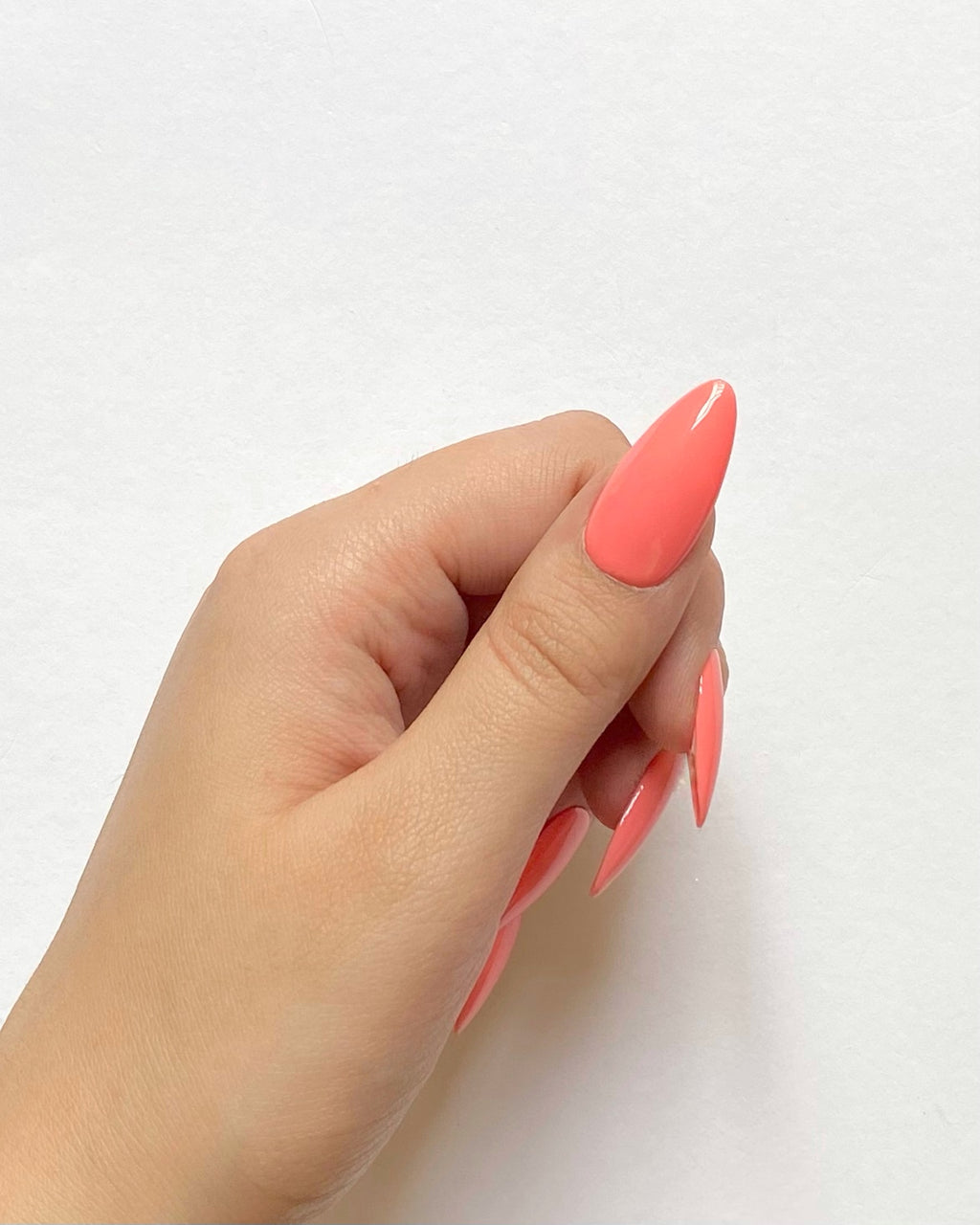 Watermelon Sorbet Gel Polish – Juicy Pink Red Summer Nails, Streak-Free, For Natural & Acrylic Nails