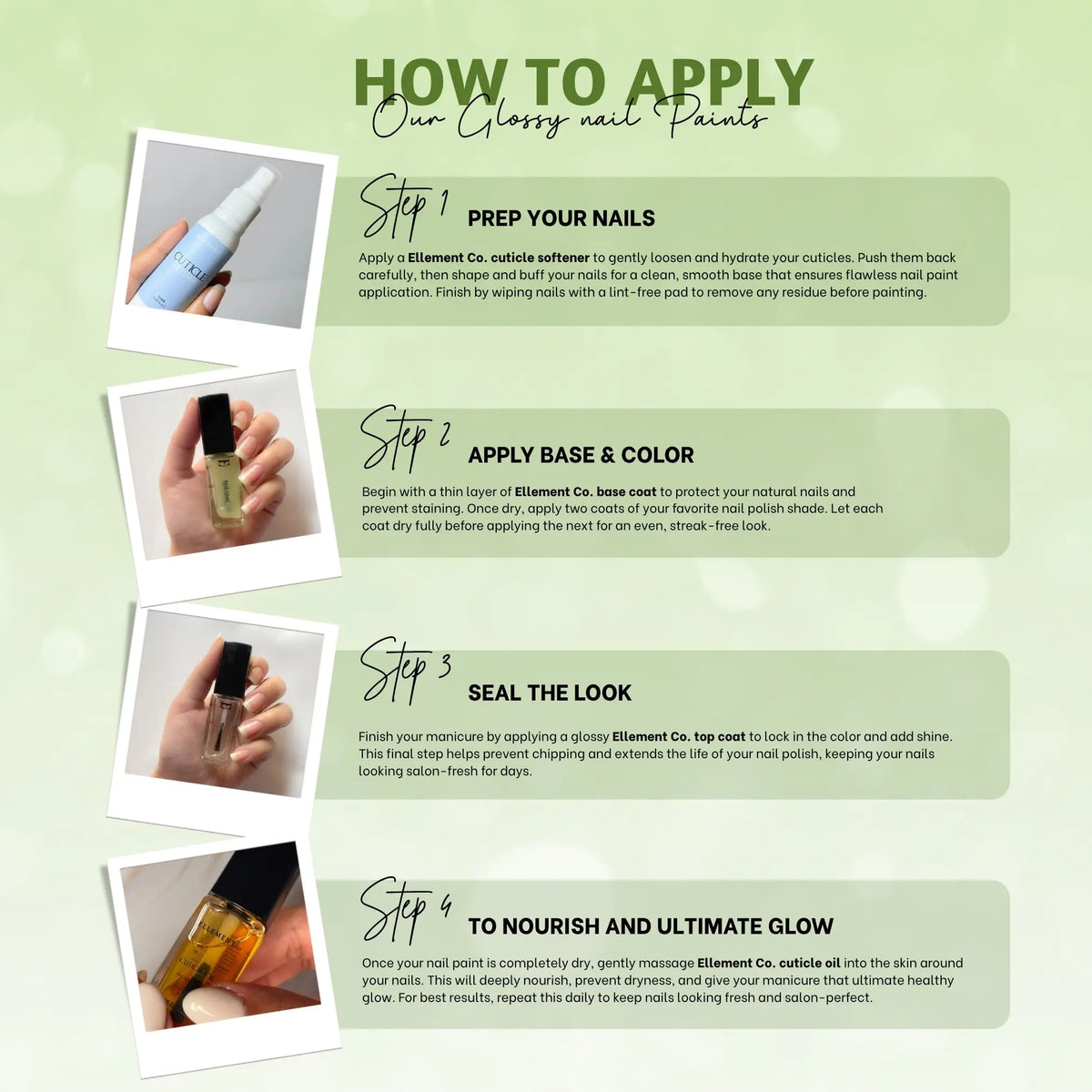 Oxygen Vegan Light Green Nail Polish – Chip-Resistant, Non-Yellowing, Gel-Like Shine, Long-Lasting 7