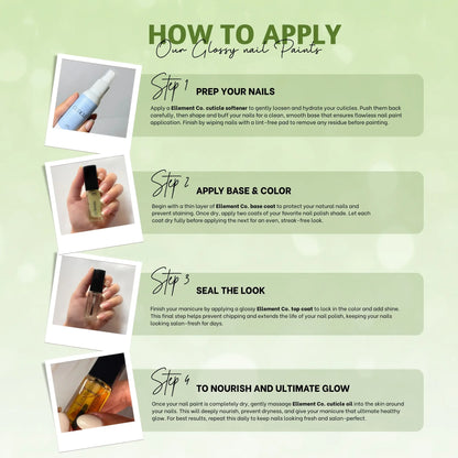 Oxygen Vegan Light Green Nail Polish – Chip-Resistant, Non-Yellowing, Gel-Like Shine, Long-Lasting 7
