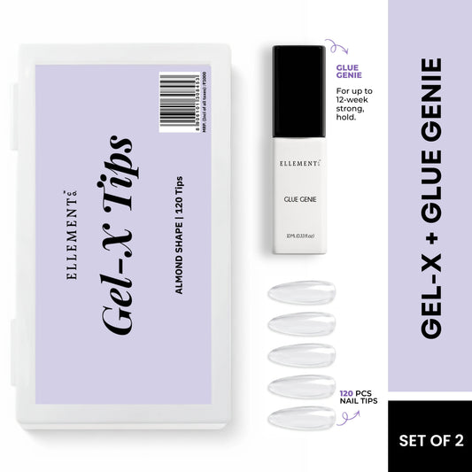 Gel-X KIT-4 - Almond Tips (Gel-X Tips Box (120pc) + Glue Genie 10ml) 1
