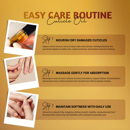 Cuticle Oil for Nails – 100% Natural & Organic, Vitamin E + Jojoba + Argan + Rosehip, Lemon Essential Oil, Fast Nail Growth, Deep Cuticle Moisturizing