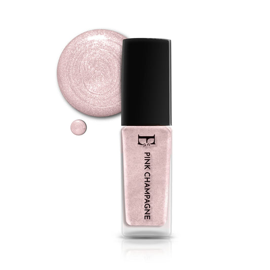 Pink Champagne Metallic Rose Gold Vegan Nail Polish – Chip-Resistant, Gel-Like Shine, Long-Lasting 1