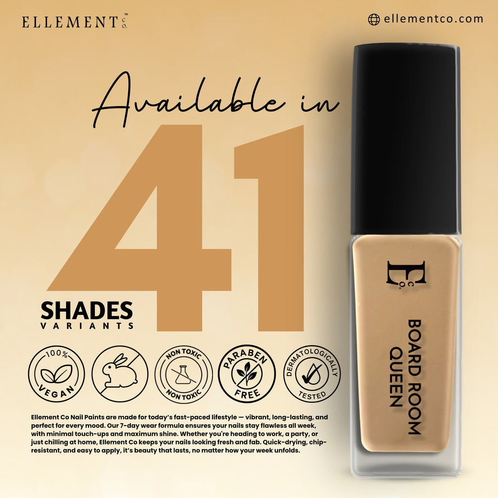 Board Room Queen Vegan Nail Polish – Nude Brown, Gel-Like Finish, Chip-Resistant, Non-Yellowing, Long-Lasting Shine