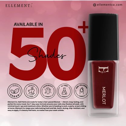 Merlot Vegan Nail Polish 5ml