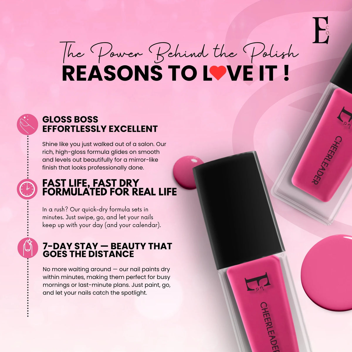 Cheerleader Vegan Nail Polish 5ml