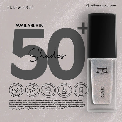 Silver Vegan Nail Polish 5ml