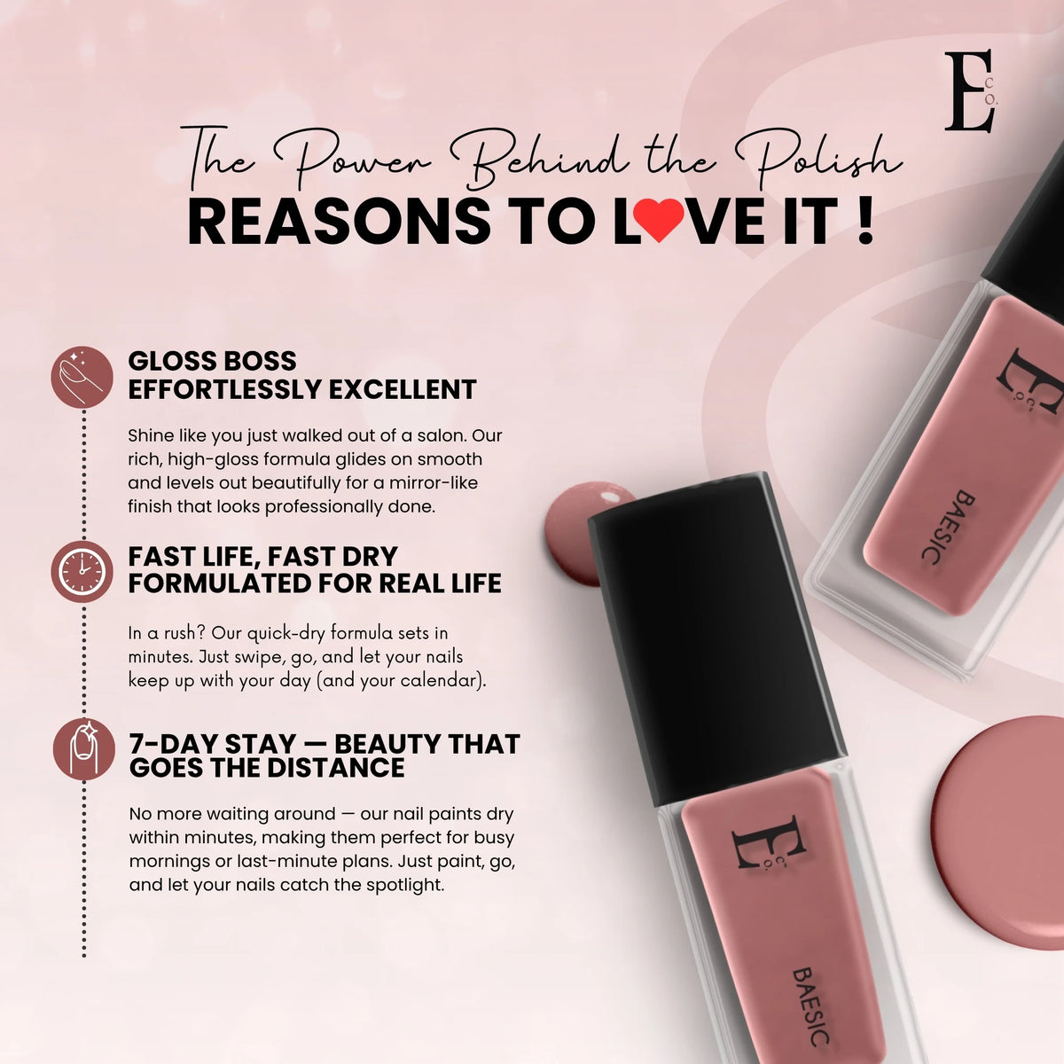 Baesic Vegan Nail Polish 5ml