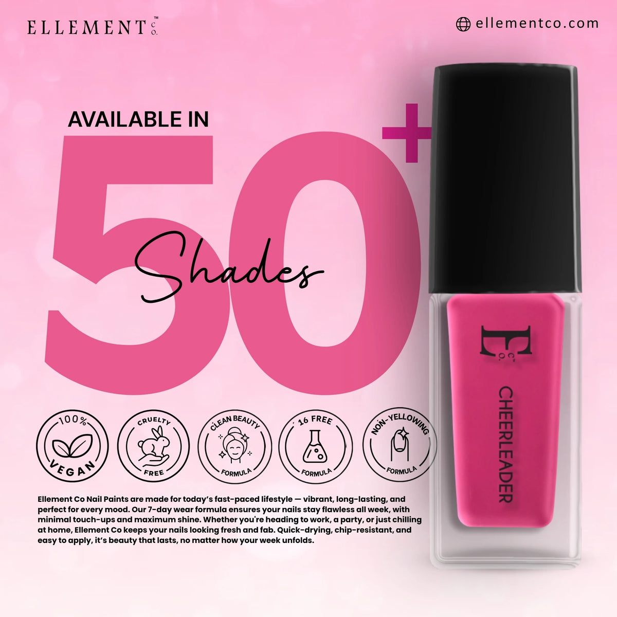 Cheerleader Vegan Nail Polish 5ml