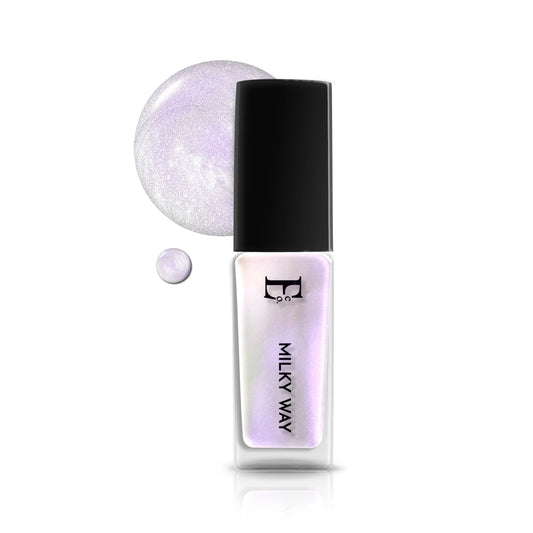 Milky Way Vegan White Pearl Nail Polish – Chip-Resistant, Non-Yellowing, Gel-Like Shine, Long-Lasting 2