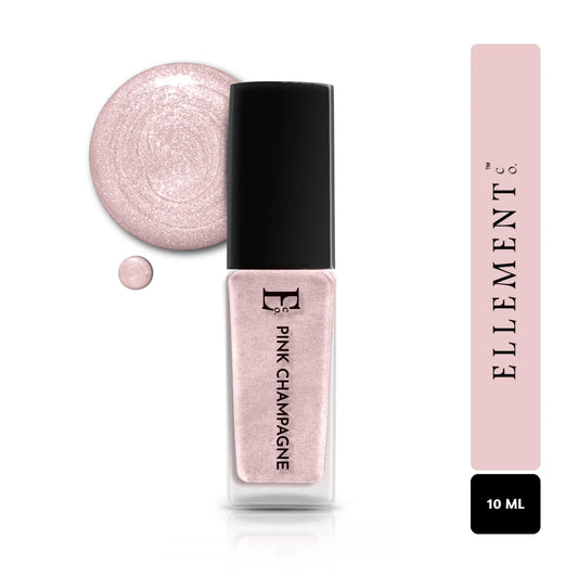 Pink Champagne Metallic Rose Gold Vegan Nail Polish – Chip-Resistant, Gel-Like Shine, Long-Lasting 2