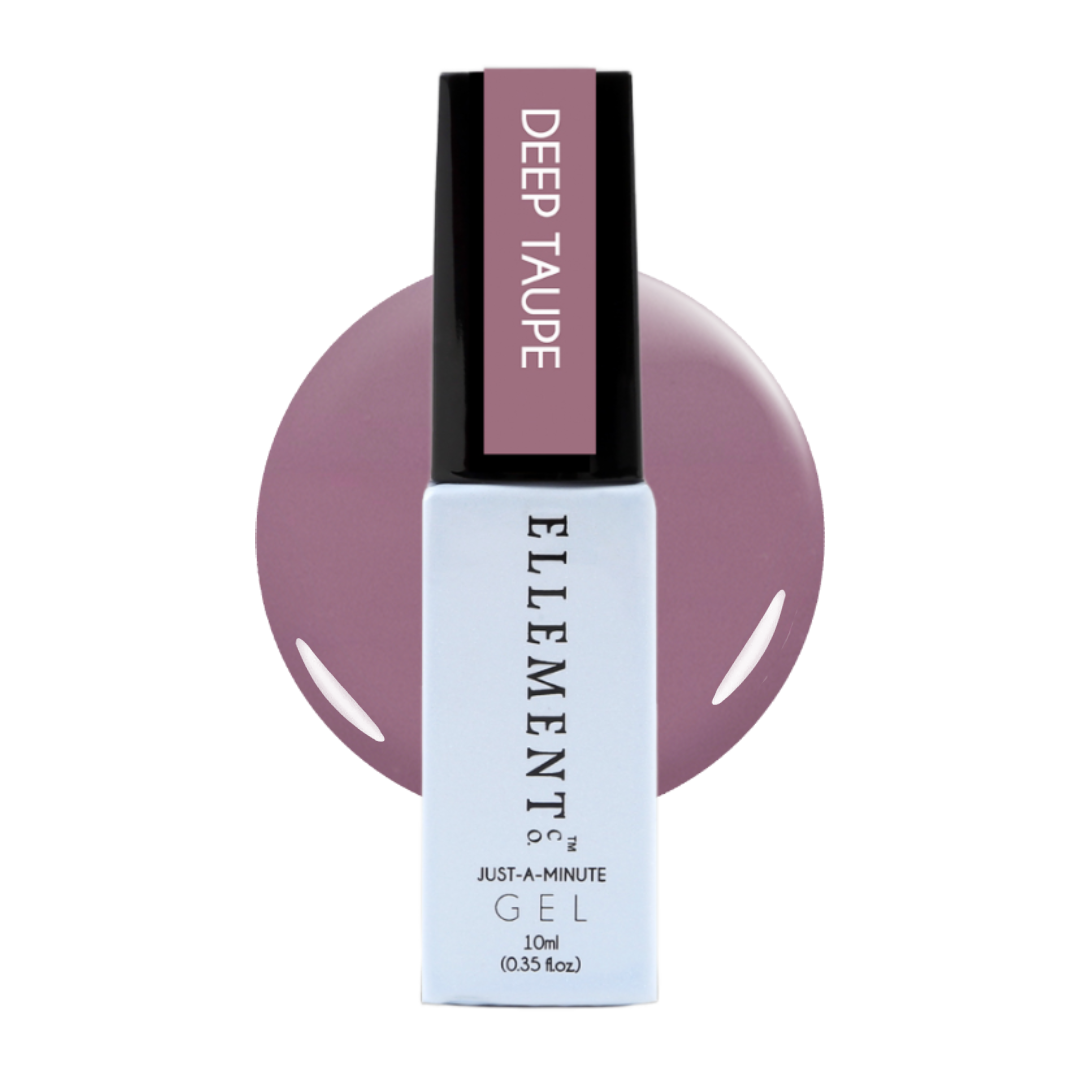 Deep Taupe Gel Polish – Muted Neutral Brown with Gray Undertone, Long-Lasting, Streak-Free, All Nail Types