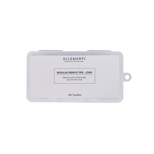 Long Regular French Nail Tips, Pack Of 100 – Natural Fit Acrylic Nail Extensions for Classic French Manicure