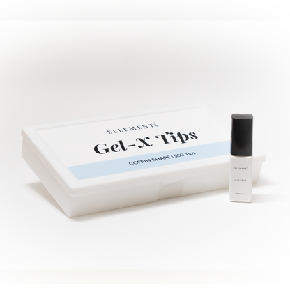 GEL-X KIT | SOFT GEL EXTENSIONS [COFFIN TIPS + GLUE]