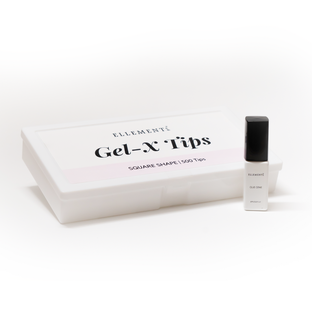 GEL-X KIT | SOFT GEL EXTENSIONS [SQUARE TIPS + GLUE]