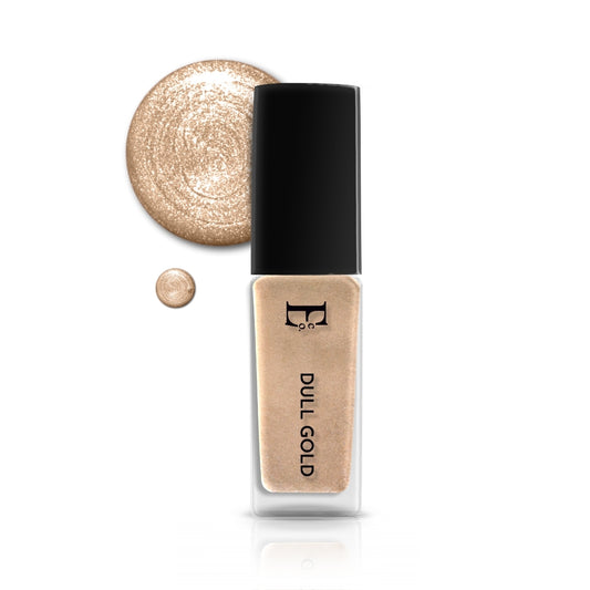 Dull Gold Vegan Nail Polish – Chip-Resistant, Metallic Shimmer, Gel-Like Shine, Long-Lasting
