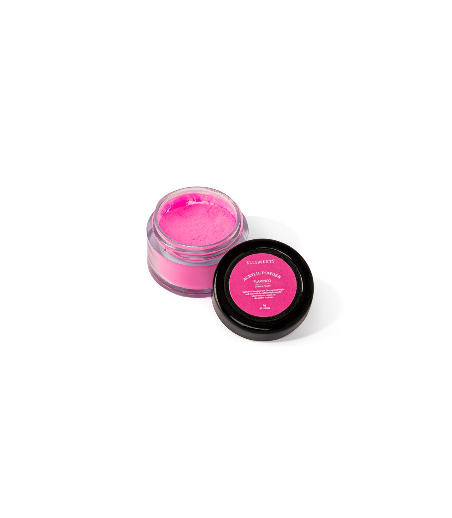 FLAMINGO HOT PINK COLOURED ACRYLIC POWDER