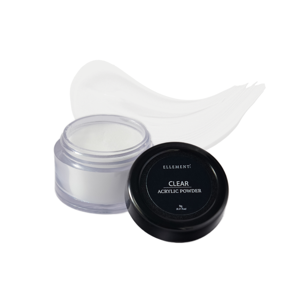 Clear Acrylic Powder for Nails – Professional Acrylic Nail Powder for Extensions, Overlays & Nail Art – Self-Leveling, Medium Viscosity, Strong Adhesion – Perfect for Beginners & Professionals