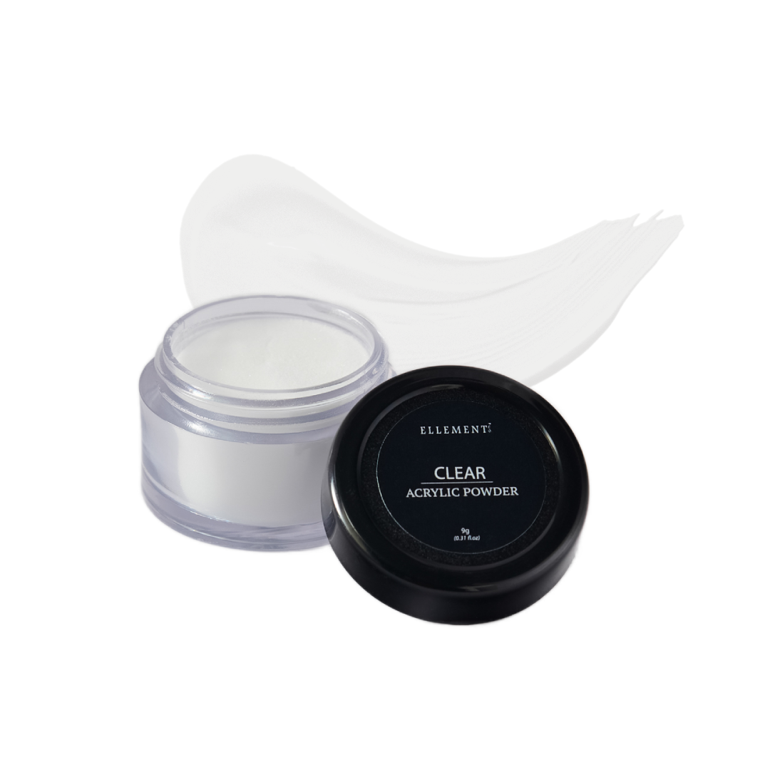 Clear Acrylic Powder for Nails – Professional Acrylic Nail Powder for Extensions, Overlays & Nail Art – Self-Leveling, Medium Viscosity, Strong Adhesion – Perfect for Beginners & Professionals