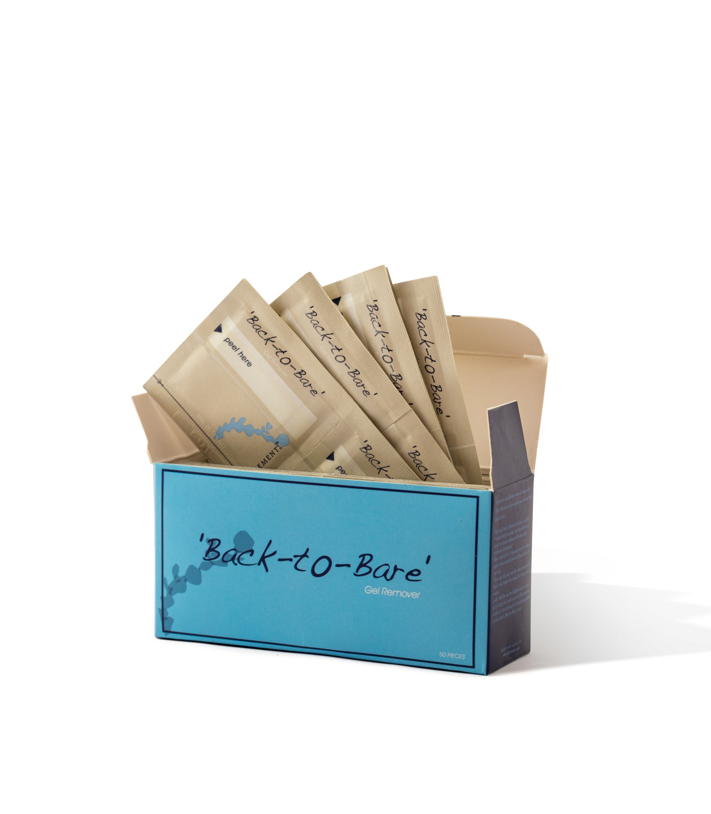 Back-To-Bare Gel Remover Wraps – Gentle Gel Nail Polish & Extension Remover, Pre-Soaked for Easy, Damage-Free Nail Care