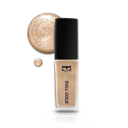 Dull Gold Vegan Nail Polish – Chip-Resistant, Metallic Shimmer, Gel-Like Shine, Long-Lasting 1