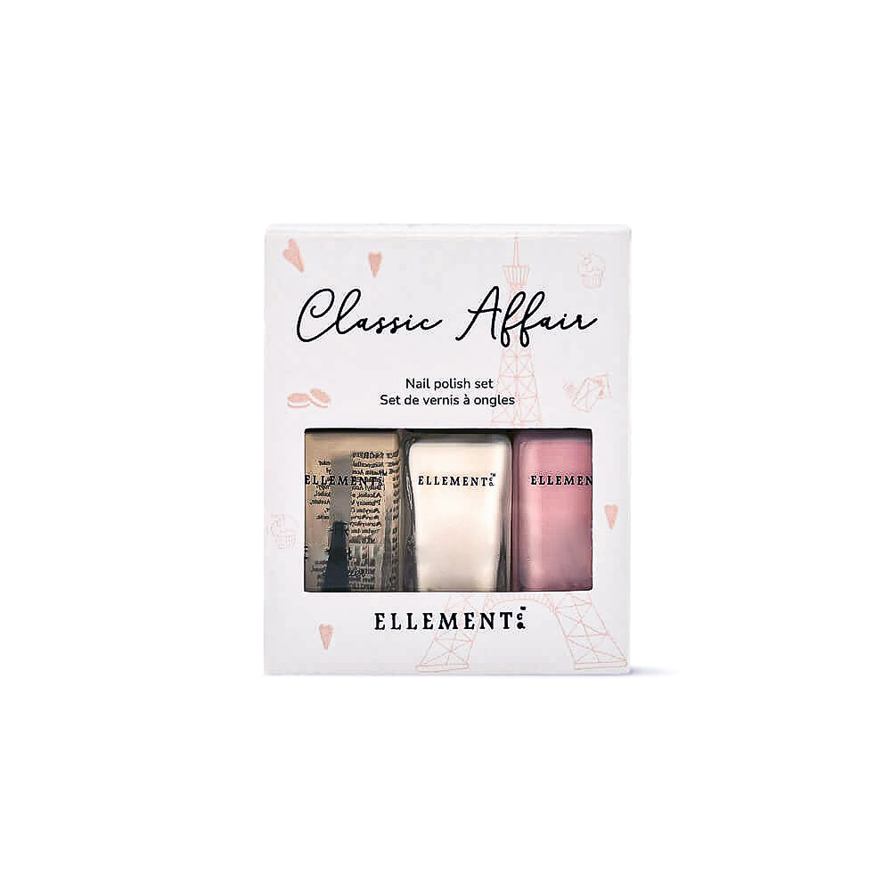 A Classic Affair Nail Polish Set – Blanc White, French Pink & Gloss Top Coat – French Manicure Essentials