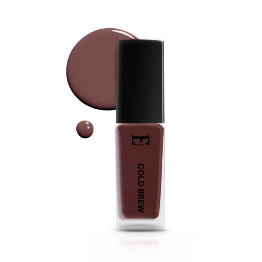 COLD BREW Vegan Nail Polish, Deep Brown Color -10 Ml