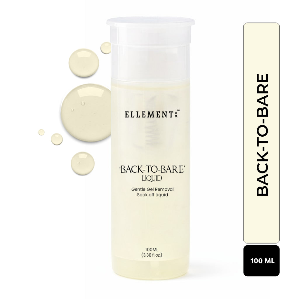 Back-To-Bare Gel Remover Liquid – Gentle Nail Gel & Gel Extension Remover, Safe & Non-Drying
