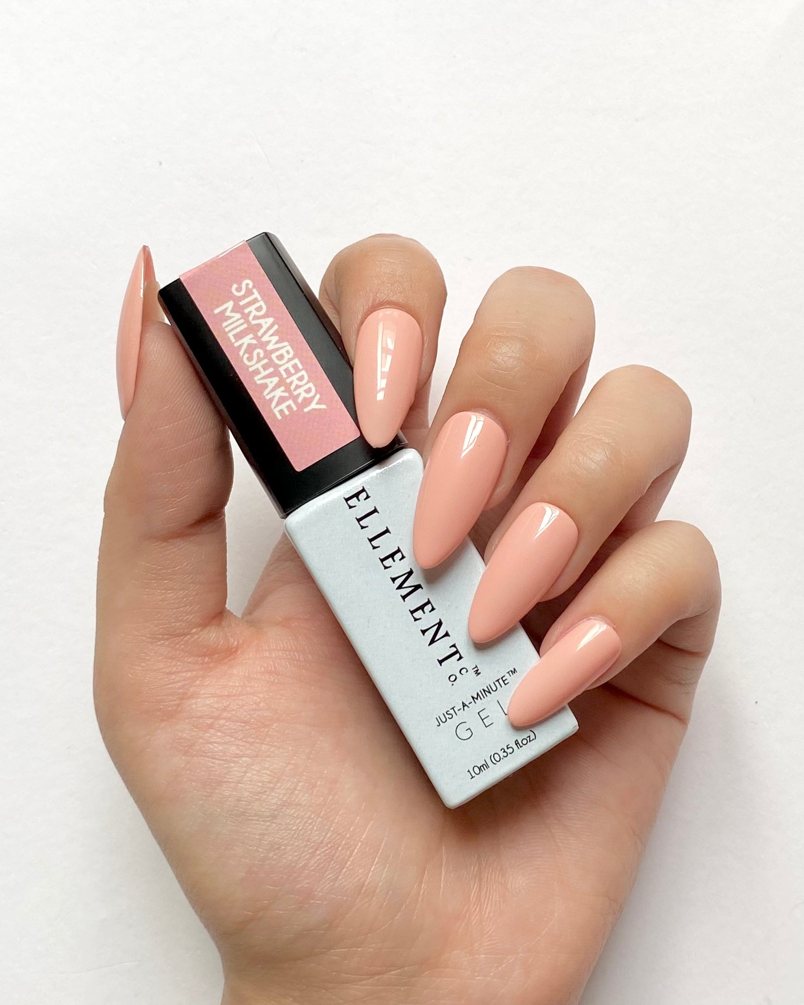 Strawberry Milkshake Gel Polish – Creamy Pink Shade, Streak-Free Application, Suitable for Natural & Acrylic Nails