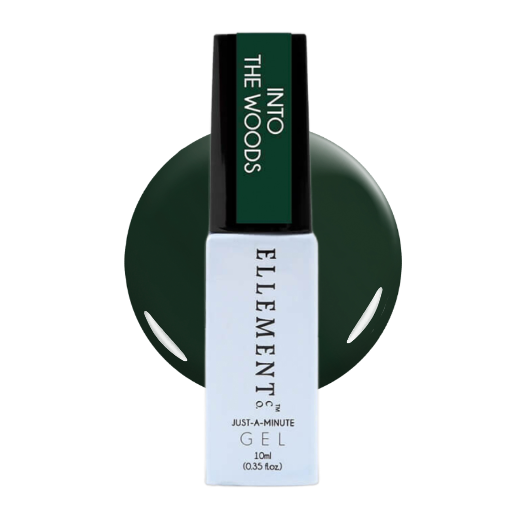 Into The Woods Gel Polish – Deep Forest Green, Streak-Free Application, Suitable for All Nail Types