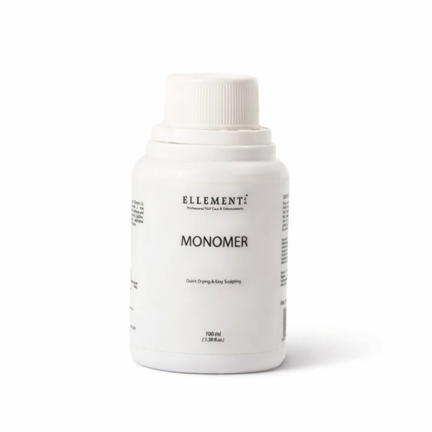 Acrylic Monomer Liquid for Nail Extensions and Overlays – Low Odor, Anti-Yellowing, Medium Drying Formula for Strong Adhesion and Smooth Finish