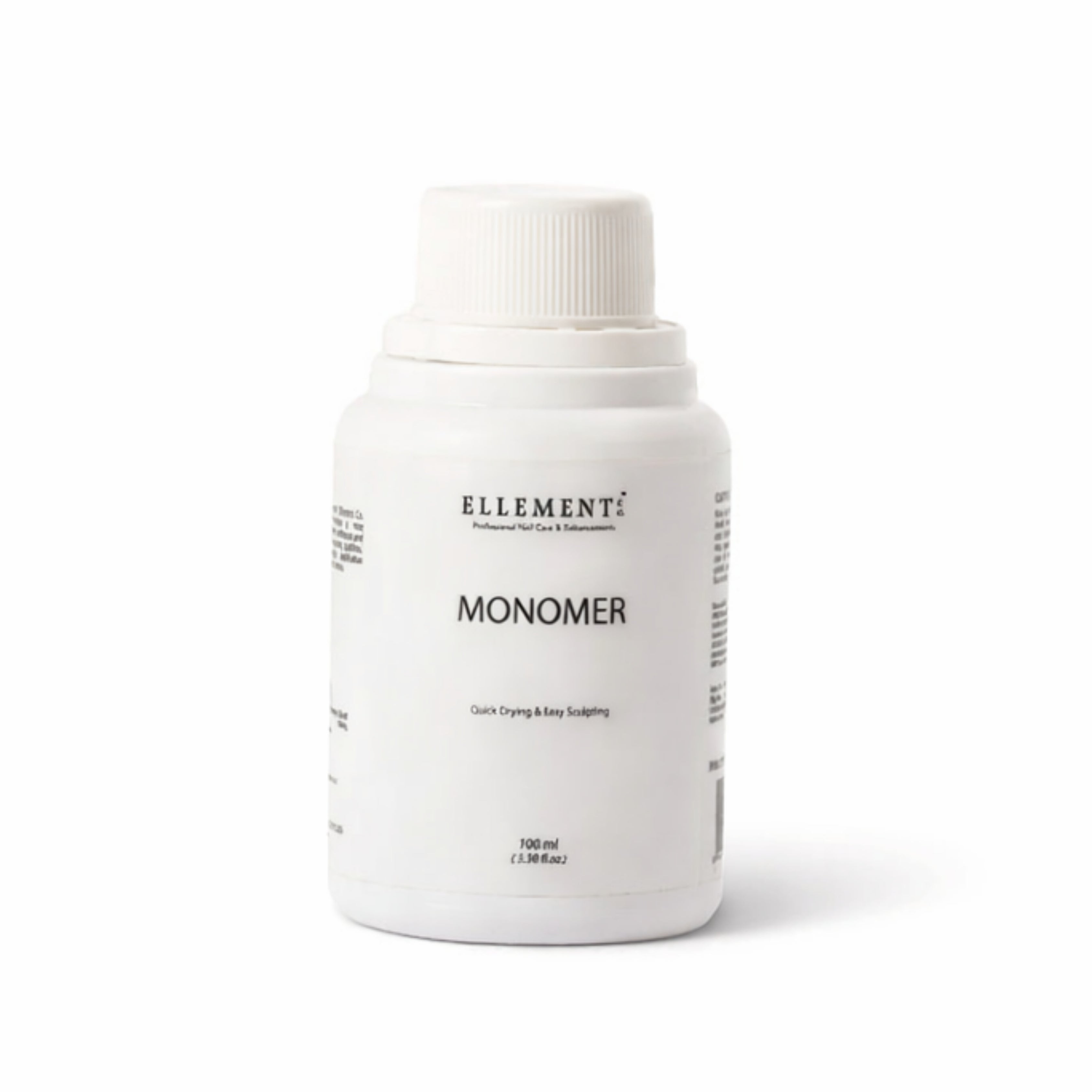 Acrylic Monomer Liquid for Nail Extensions and Overlays – Low Odor, Anti-Yellowing, Medium Drying Formula for Strong Adhesion and Smooth Finish